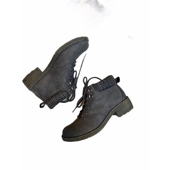 Rocket Dog Womens Lace-Up Ankle Boots With Knit Cuff Size 6 - Picture 1 of 6